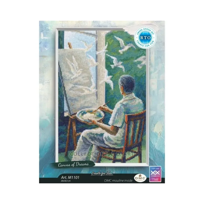 Cross-stitch kits "Canvas of Dreams" 20x30,5 RTOM1101