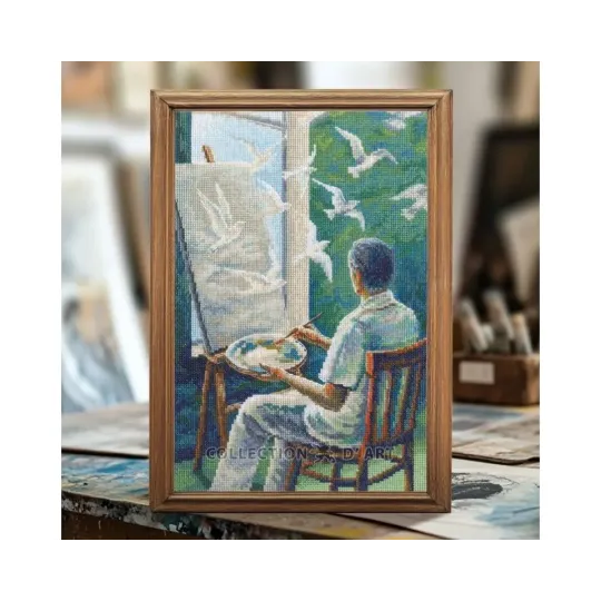 Kryželiu siuvinėjimo rinkiniai "Svajonių drobė" 20x30,5 RTOM1101