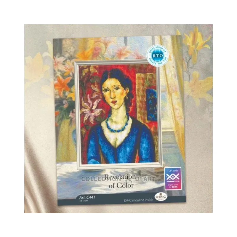 Cross-stitch kit "Revelation of Color" 10x13 cm RTOC441
