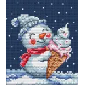 Counted cross stitch kit "Snowy Treat" CDABC8131