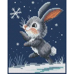 Kit de point de croix compté "Delicate Snowlight" CDABC8128