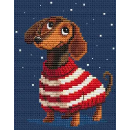 Набор для вышивания крестиком "Искатели приключений в полоску" CDABC8125