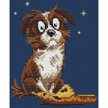 Набор для вышивания крестом "Дружелюбный гав!" CDABC8122