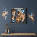 Cross stitch kit "Celestial Lion" 31.75 x 31.75 cm AVA-P194