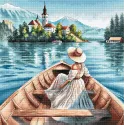 Cross stitch kit. "The Lady of Lake Bled" 28.57 x 28.73 cm AVA-P115