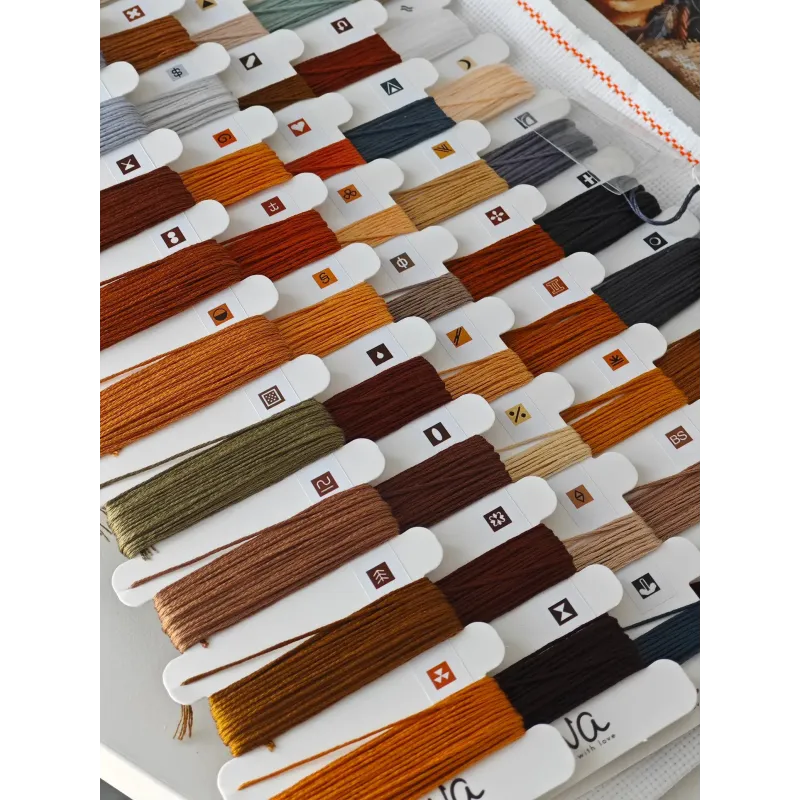 Cross stitch kit "The Worrior and the Wolf" 31.75 x 31.75 cm AVA-P076