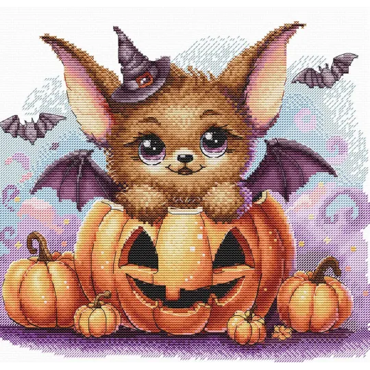 Cross stitch kit "Halloween" 23.81 x 21.91 cm AVA-P061