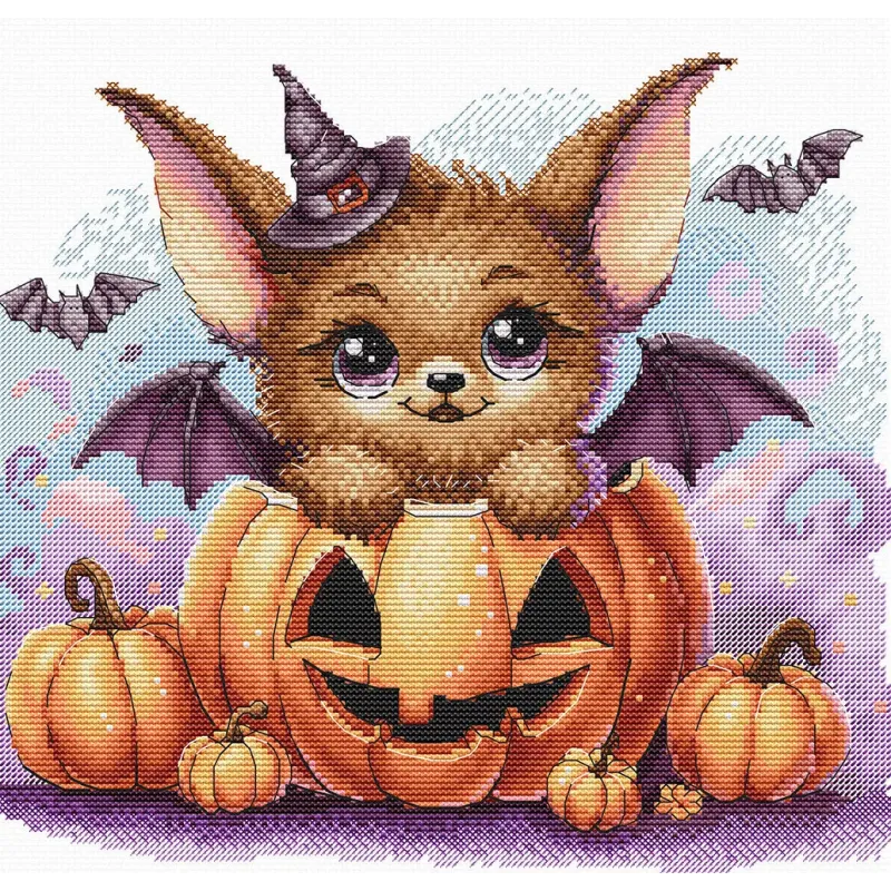 Kreuzstich-Set "Halloween" 23.81 x 21.91 cm AVA-P061
