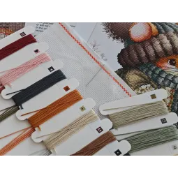 Kreuzstich-Set "Herbstmärchenmaus" 20,80 x 19,84 cm AVA-P012