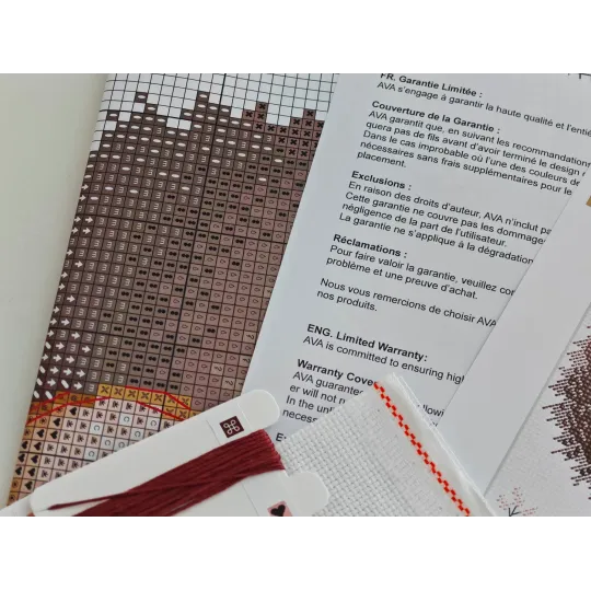 Kreuzstich-Set "Herbstmärchenmaus" 20,80 x 19,84 cm AVA-P012