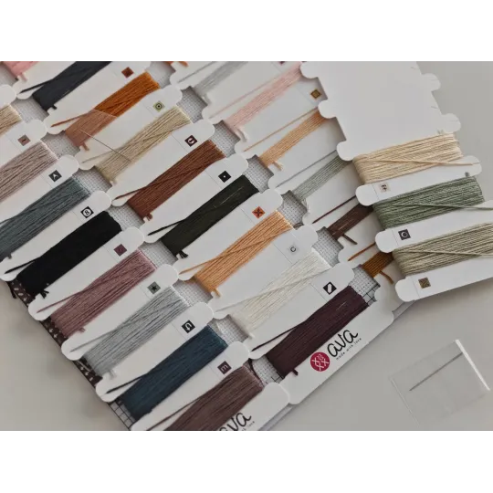 Kreuzstich-Set "Herbstmärchenmaus" 20,80 x 19,84 cm AVA-P012