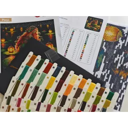 Kreuzstich-Set „Das Heiligtum der Meerjungfrau“ 28,57x28,57 cm AVA-P091