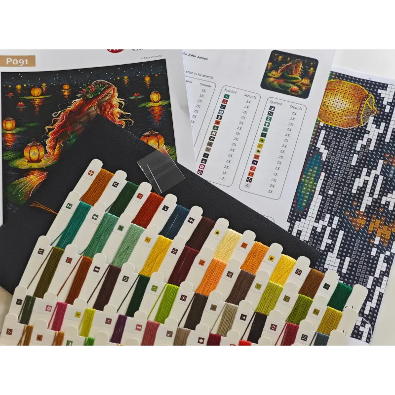 Kreuzstich-Set „Das Heiligtum der Meerjungfrau“ 28,57x28,57 cm AVA-P091