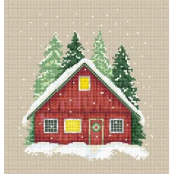 Rotes Haus - Kreuzstich-Set AVA-P004