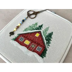 Maison Rouge - Kit de point de croix AVA-P004