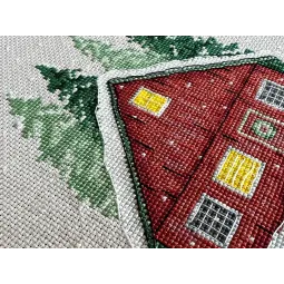 Набор для вышивания крестиком "Красный дом" AVA-P004