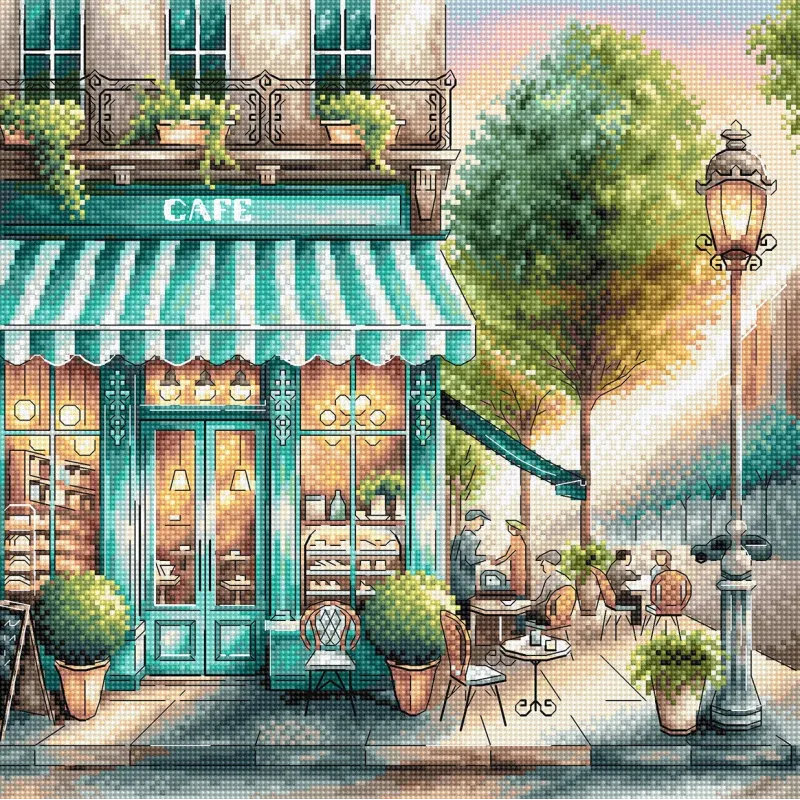 A Coffee in Town - Cross Stitch Kit AVA-P026