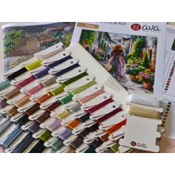 Le parfum des fleurs - Kit de point de croix AVA-P110