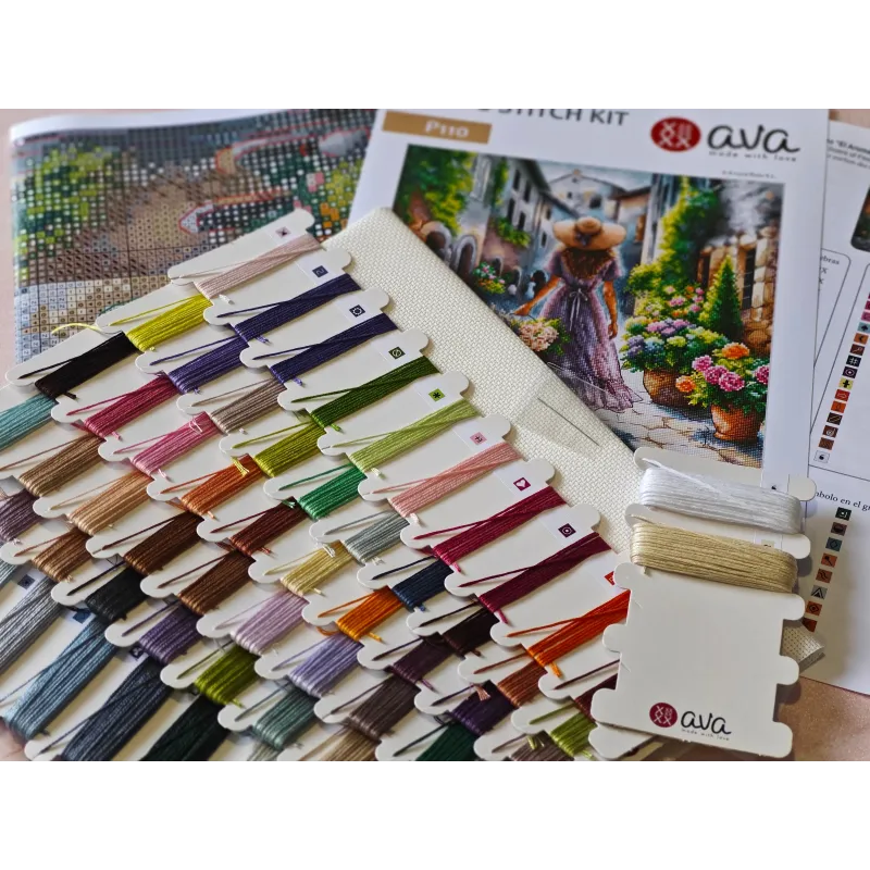 Der Duft der Blumen - Kreuzstich-Set AVA-P110