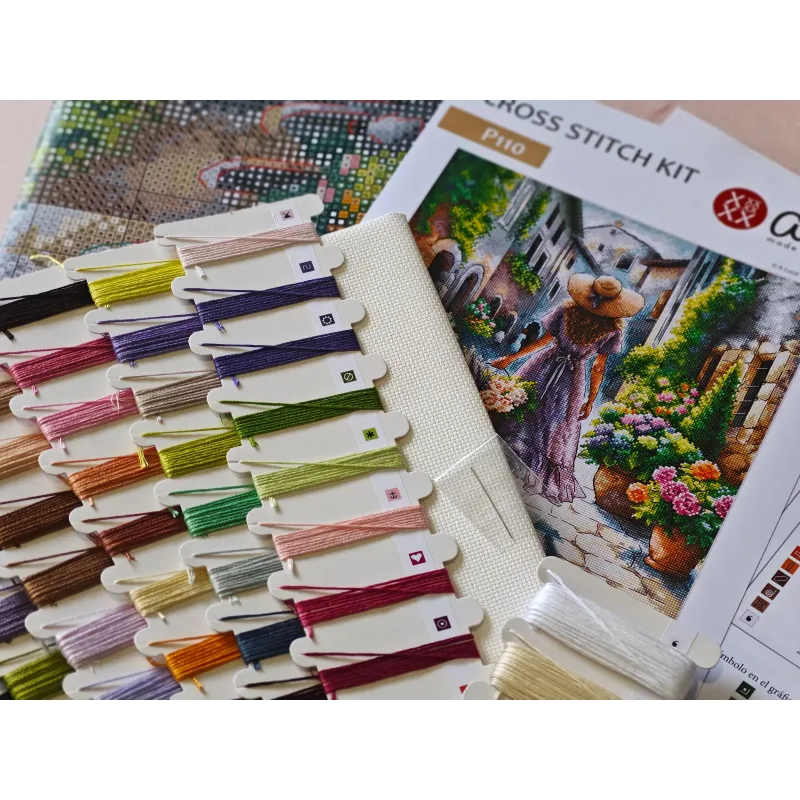 Le parfum des fleurs - Kit de point de croix AVA-P110