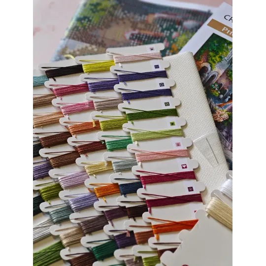 Le parfum des fleurs - Kit de point de croix AVA-P110