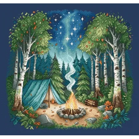 Camp in the Forest - Cross Stitch Kit AVA-P038