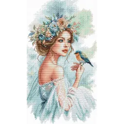 La Dame du Jardin - Kit de Broderie au Point de Croix AVA-P148