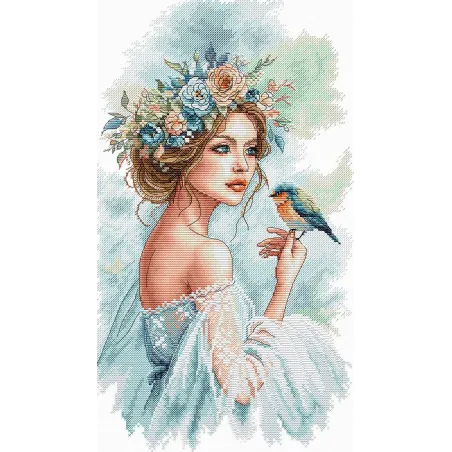 La Dame du Jardin - Kit de Broderie au Point de Croix AVA-P148