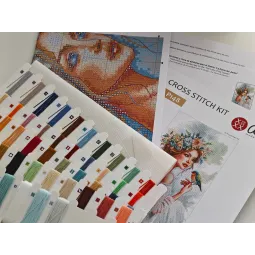 La Dame du Jardin - Kit de Broderie au Point de Croix AVA-P148