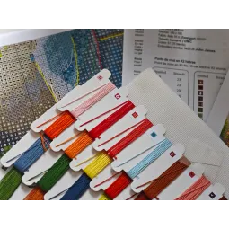 Die Blaue Vespa - Stickereiset AVA-P168