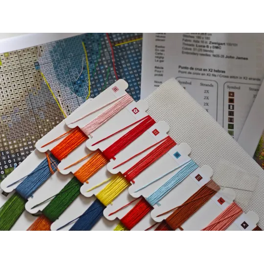 Синий Веспа - Набор для вышивания крестиком AVA-P168