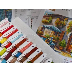 Die Blaue Vespa - Stickereiset AVA-P168