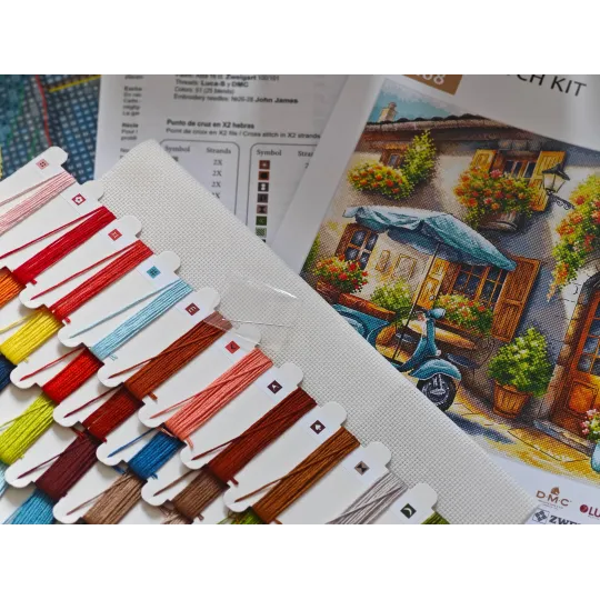 Mėlynoji Vespa - Siuvinėjimo Kryželiu Rinkinys AVA-P168