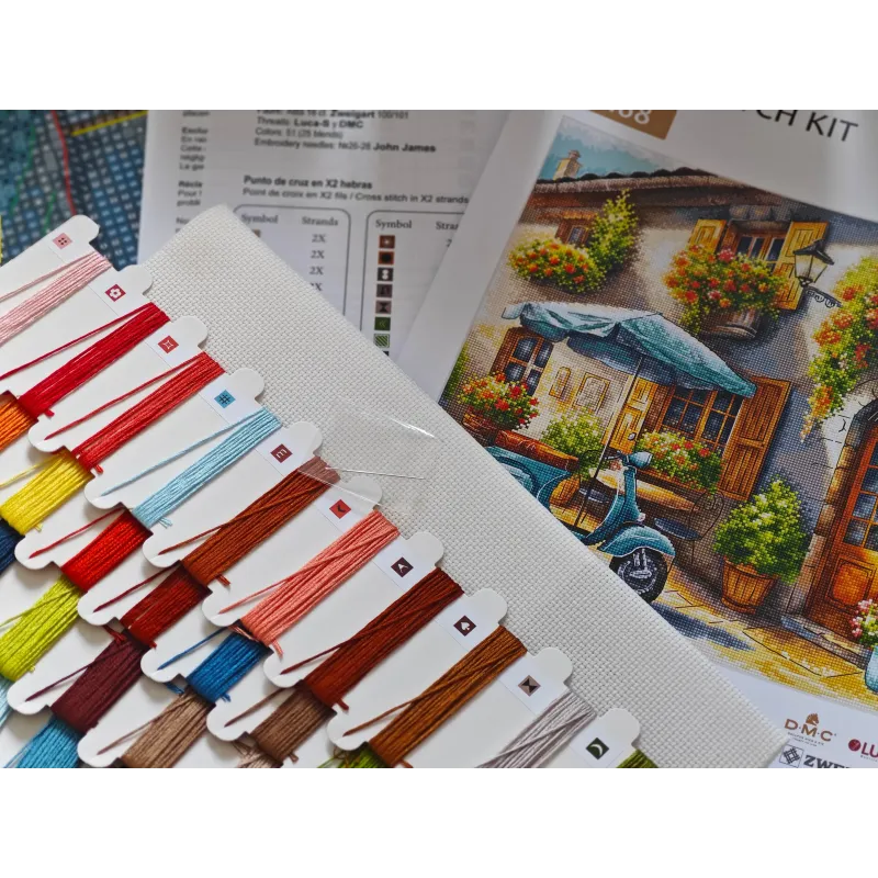 The Blue Vespa - Cross Stitch Kit AVA-P168