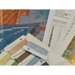 Printemps à la ferme - Kit de point de croix AVA-P159