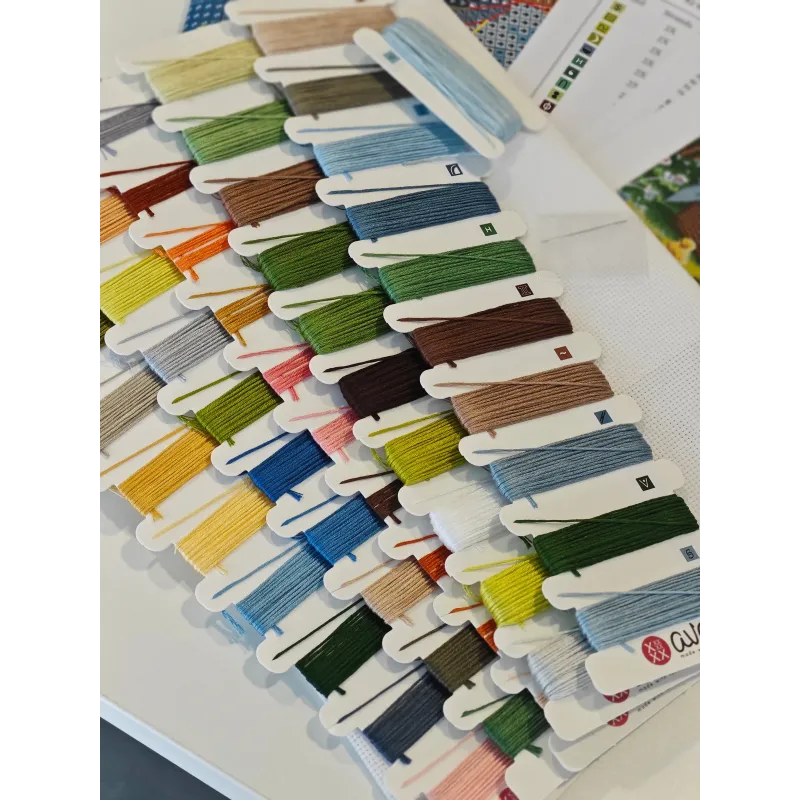 Frühling auf dem Bauernhof - Kreuzstich-Set AVA-P159