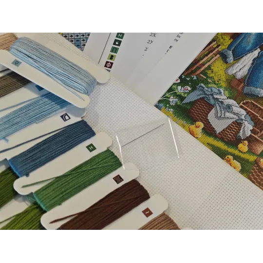 Весна на ферме - Набор для вышивания крестиком AVA-P159