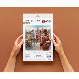 Vieille ville de Bruges - Kit de point de croix AVA-P104