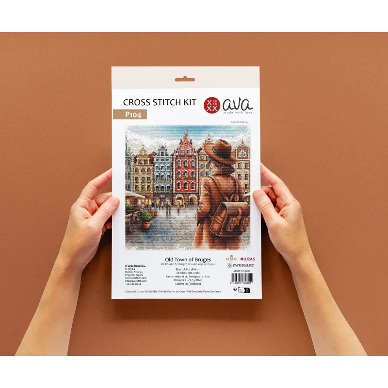Old Town of Bruges - Cross Stitch Kit AVA-P104