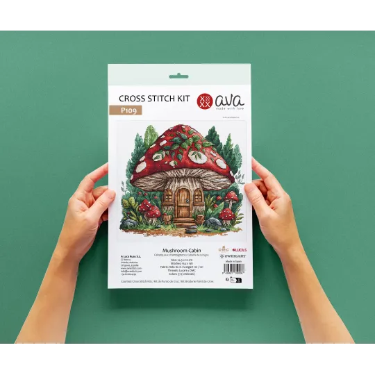 Mushroom Cabin - Cross Stitch Kit AVA-P109