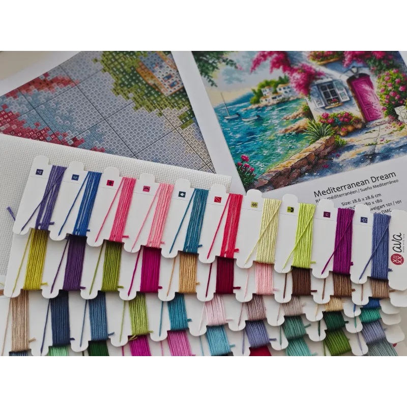 Viduržemio jūros svajonė - Kryželiu siuvinėjimo rinkinys AVA-P133