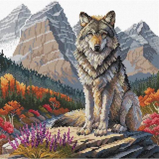 Majestic Wolf - Cross Stitch Kit AVA-P098