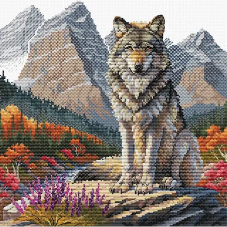 Majestic Wolf - Cross Stitch Kit AVA-P098
