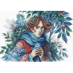 Das Gesicht des Winters - Kreuzstich-Set AVA-P063