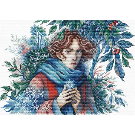 The Face of Winter - Cross Stitch Kit AVA-P063