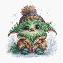 Green Little Monster - Cross Stitch Kit AVA-P079