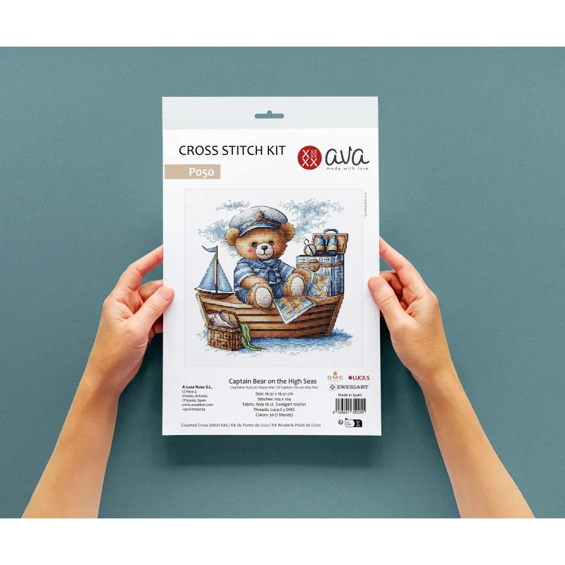 Captain Bear on the High Seas - Kit de Point de Croix AVA-P050