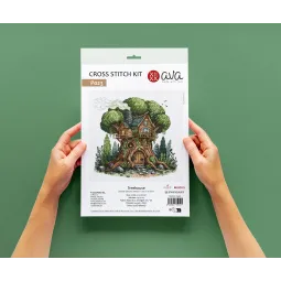 Baumhaus - Kreuzstich-Set AVA-P023