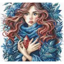 Carminea. Guardian of the Vermilion Crystal - Cross Stitch Kit AVA-P032