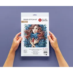 Carminea. Хранительница кристаллов киноварь - набор для вышивания крестиком AVA-P032